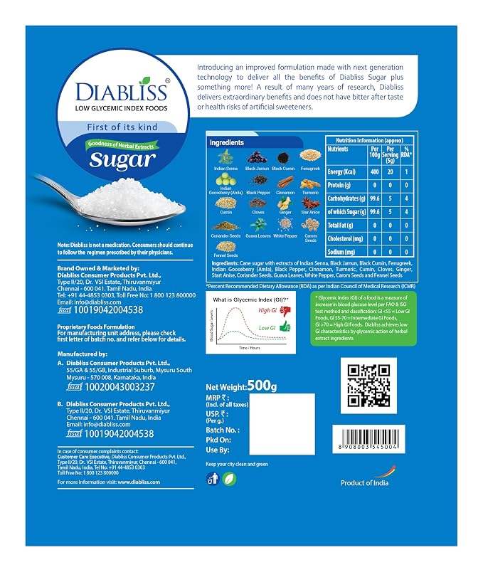 Diabliss Low GI Herbal Sugar