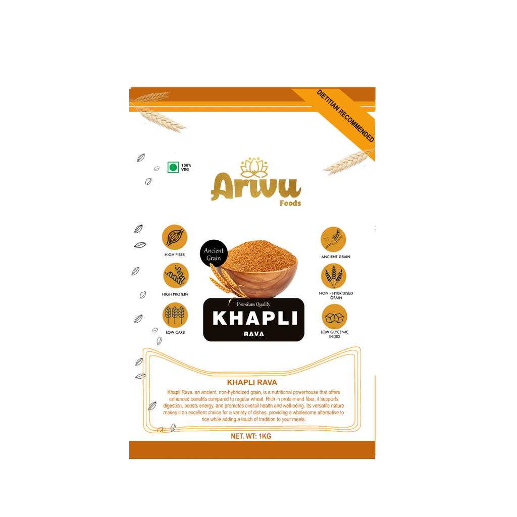 Khapli Rava rich with protein & fiber