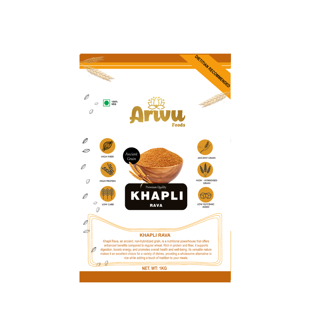 Khapli Rava rich with protein & fiber